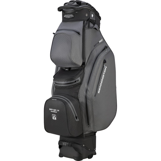 Bennington 2026 DRY Quiet Organizer 14 (QO 14) Waterproof Cartbag, Grau / Schwarz - Golflaedchen.de