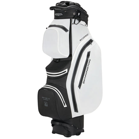 Bennington DRY Quiet Organizer 14 (QO 14) Waterproof Cartbag, Weiß / Schwarz - Golflaedchen.de