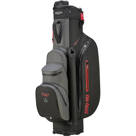 Bennington 2026 DRY Quiet Organizer 9 (QO 9) Waterproof Cartbag, Black / Canon Grey / Red - Golflaedchen.de