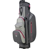 Bennington 2025 DRY Quiet Organizer 9 (QO 9) Waterproof Damen Cartbag, Canon Grey / Silver Pink - Golflaedchen.de