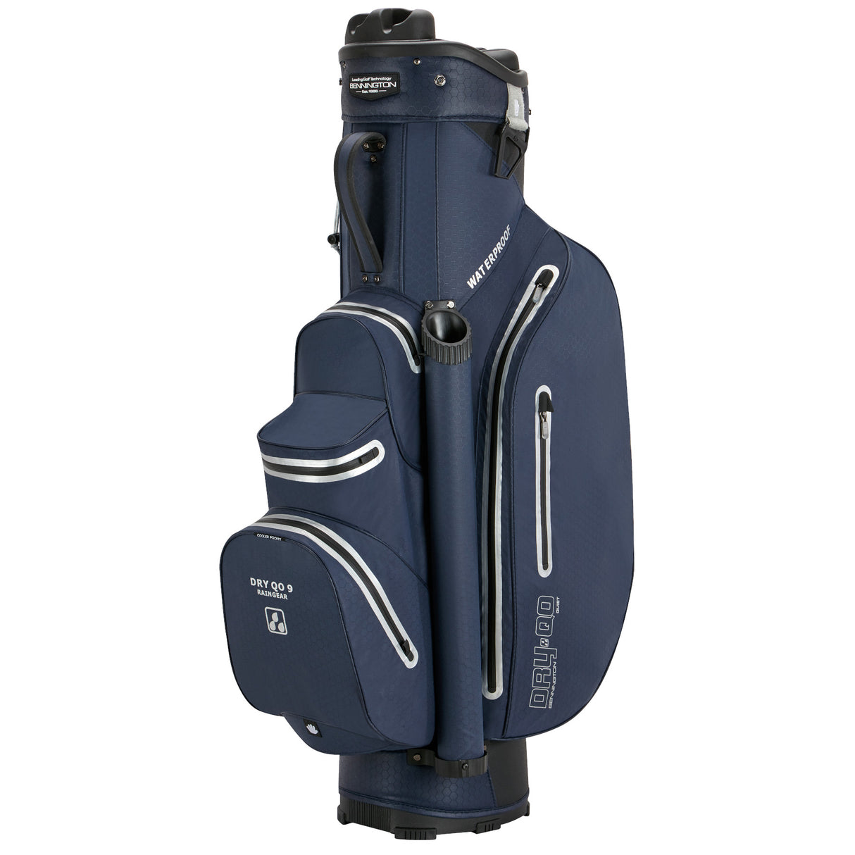 Bennington 2026 DRY Quiet Organizer 9 (QO 9) Waterproof Cartbag, Navy / Silver - Golflaedchen.de