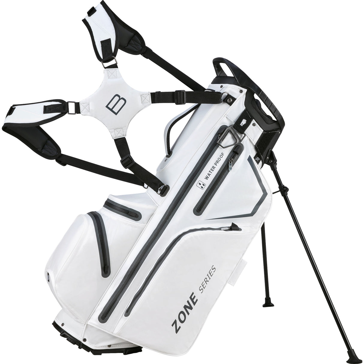 Bennington 2025 Zone 14 Waterproof Standbag, White / Canon / Grey - Golflaedchen.de