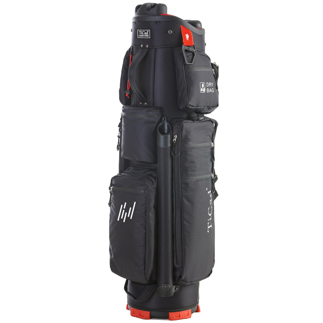 TiCad QO9 Classic 2026 Waterproof Cartbag, Schwarz - Golflaedchen.de