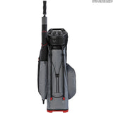 Sun Mountain 2026 H2NO 14 - Way Waterproof Hybrid Standbag, Nickel / Black / Red - Golflaedchen.de