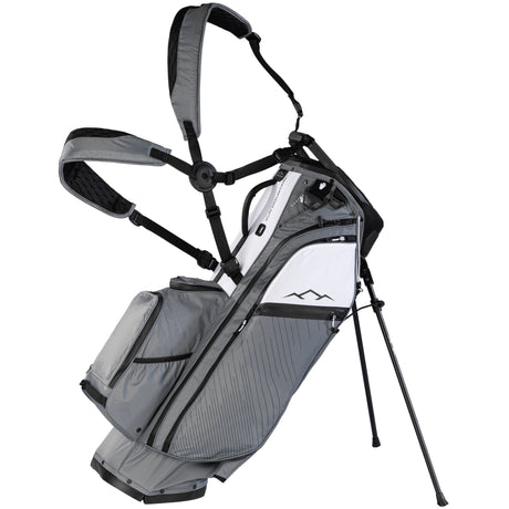 Sun Mountain 2026 H2NO 14 - Way Waterproof Hybrid Standbag, Nickel / White / Black - Golflaedchen.de