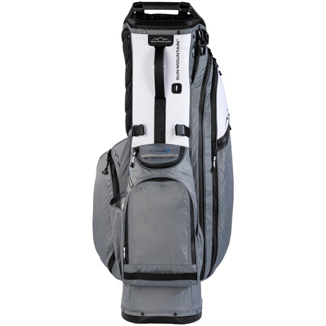 Sun Mountain 2026 H2NO 14 - Way Waterproof Hybrid Standbag, Nickel / White / Black - Golflaedchen.de