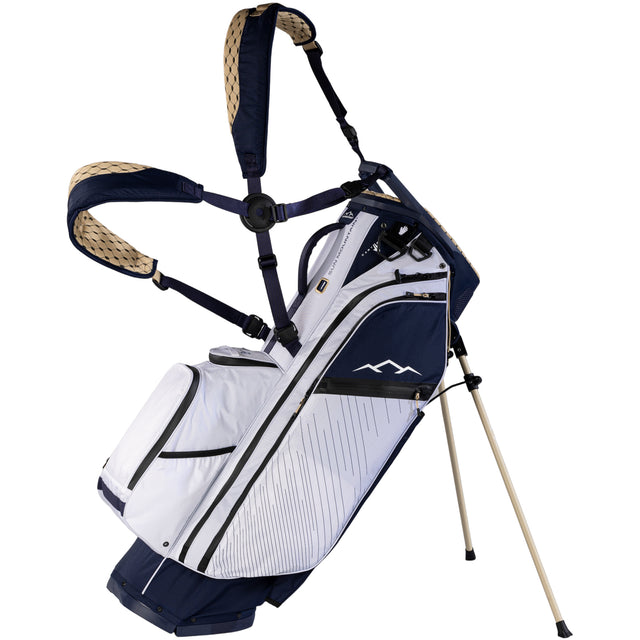 Sun Mountain 2026 H2NO 14 - Way Waterproof Hybrid Standbag, Navy / Gold / White - Golflaedchen.de