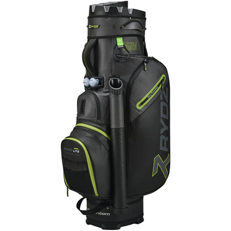 Rydz Gear Lucky Nine Silencer Cartbag, Schwarz / Grau / Grün - Golflaedchen.de