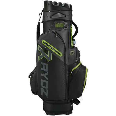 Rydz Gear Lucky Nine Silencer Cartbag, Schwarz / Grau / Grün - Golflaedchen.de