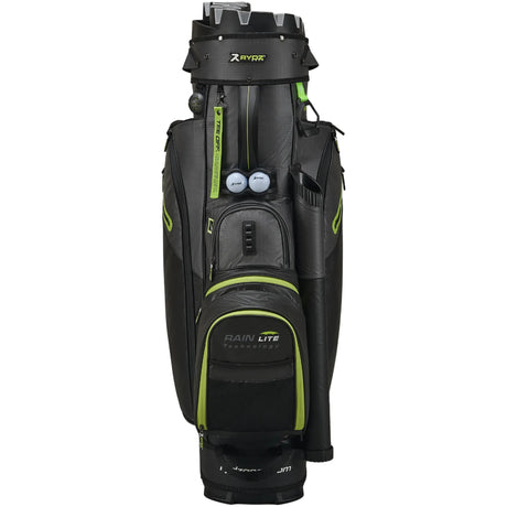 Rydz Gear Lucky Nine Silencer Cartbag, Schwarz / Grau / Grün - Golflaedchen.de