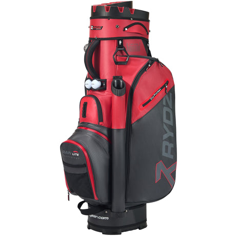 Rydz Gear Lucky Nine Silencer Cartbag, Schwarz / Rot - Golflaedchen.de