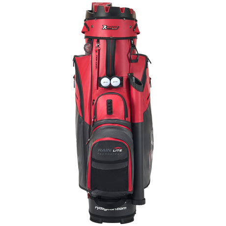 Rydz Gear Lucky Nine Silencer Cartbag, Schwarz / Rot - Golflaedchen.de