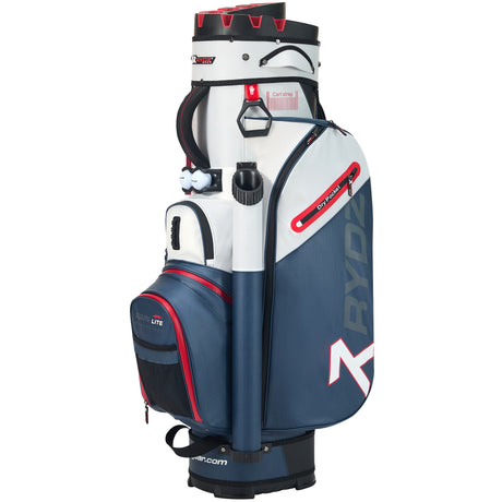 Rydz Gear Lucky Nine Silencer Cartbag, Navy / Weiß / Rot - Golflaedchen.de