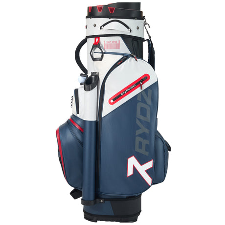 Rydz Gear Lucky Nine Silencer Cartbag, Navy / Weiß / Rot - Golflaedchen.de