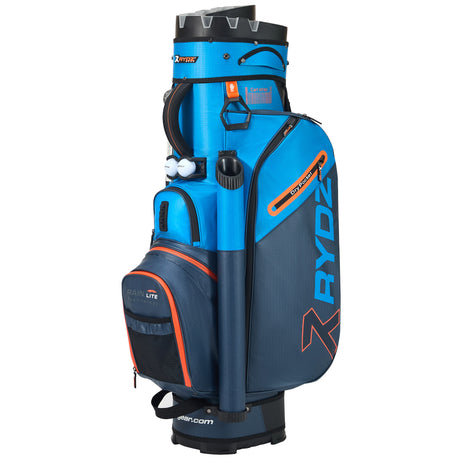 Rydz Gear Lucky Nine Silencer Cartbag, Blau / Navy / Orange - Golflaedchen.de