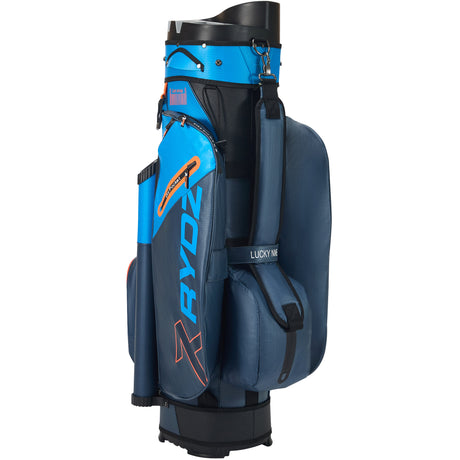 Rydz Gear Lucky Nine Silencer Cartbag, Blau / Navy / Orange - Golflaedchen.de