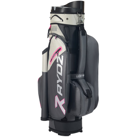Rydz Gear Lucky Nine Silencer Damen Cartbag, Anthrazit / Grau / Pink - Golflaedchen.de