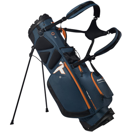 Rydz Gear Quiet Organizer 9 (QO9) Hybrid Standbag, Navy / Orange - Golflaedchen.de