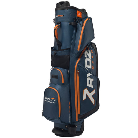 Rydz Gear Quiet Organizer 9 (QO9) Hybrid Standbag, Navy / Orange - Golflaedchen.de