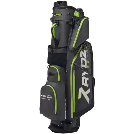 Rydz Gear Quiet Organizer 9 (QO9) Hybrid Standbag, Anthrazit / Grün - Golflaedchen.de