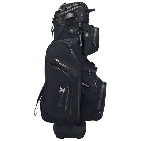 Rydz Gear Navigator QO14 Waterproof Cartbag, Schwarz, Oversize (+2 inch höher) - Golflaedchen.de