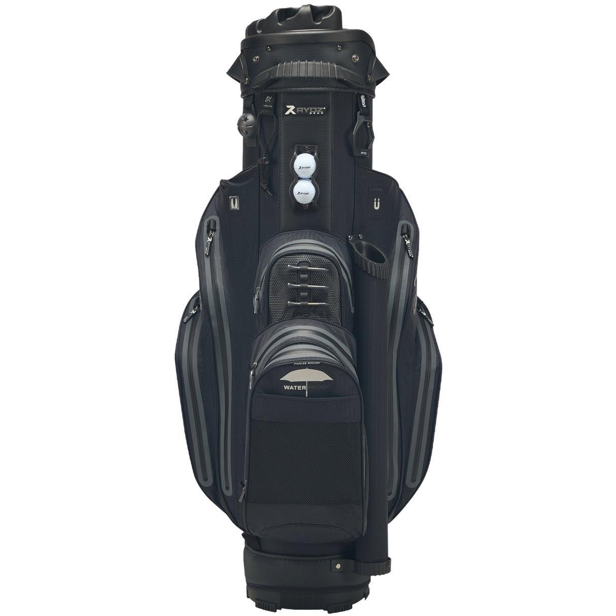 Rydz Skipper QO9 Waterproof Cartbag, Schwarz