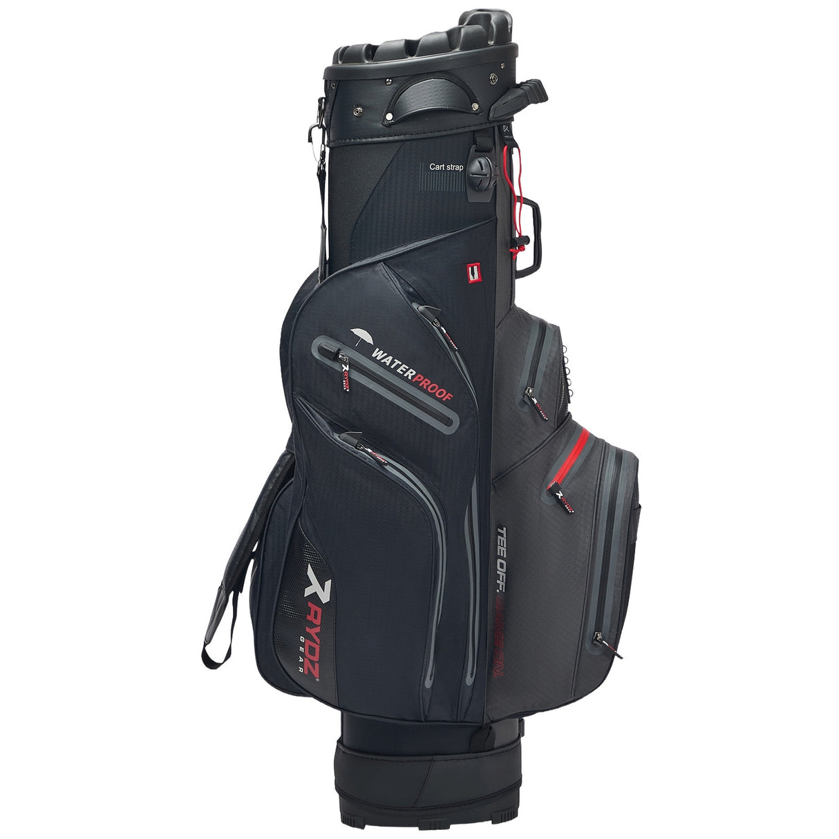Rydz Skipper QO9 Waterproof Cartbag, Schwarz / Grau