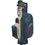 Rydz Skipper QO9 Waterproof Cartbag, Navy / Silbergrau / Rot