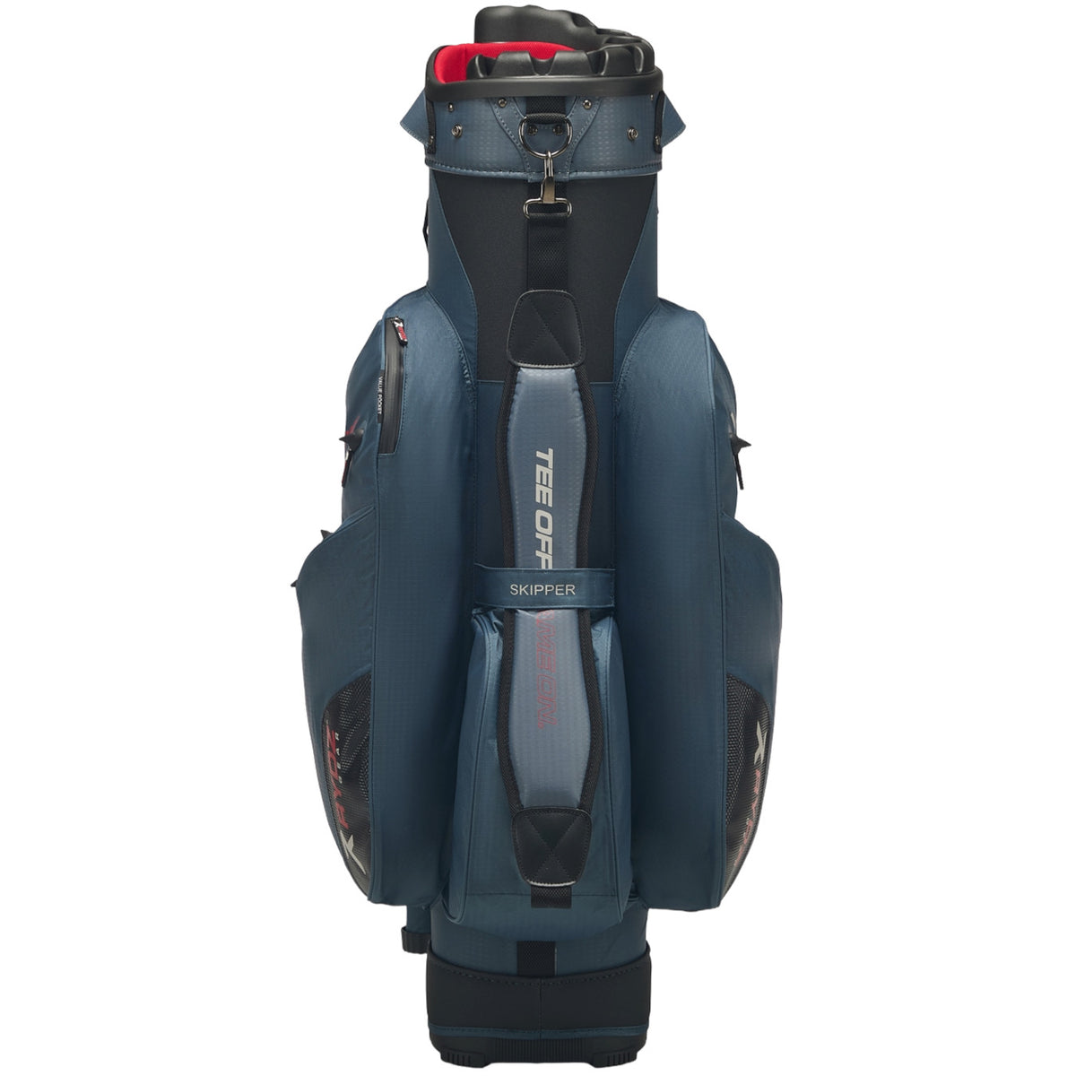Rydz Skipper QO9 Waterproof Cartbag, Navy / Silbergrau / Rot