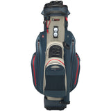 Rydz Skipper QO9 Waterproof Cartbag, Navy / Silbergrau / Rot