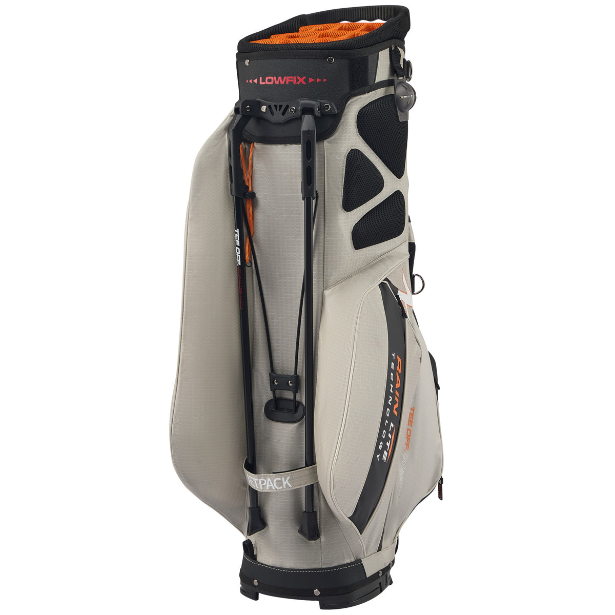Rydz Gear JetPack Rain Lite Standbag, Silbergrau / Schwarz / Orange