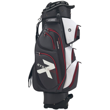 Rydz Gear Speedy B. QO14 Cartbag, Anthrazit / Weiß / Rot - Golflaedchen.de