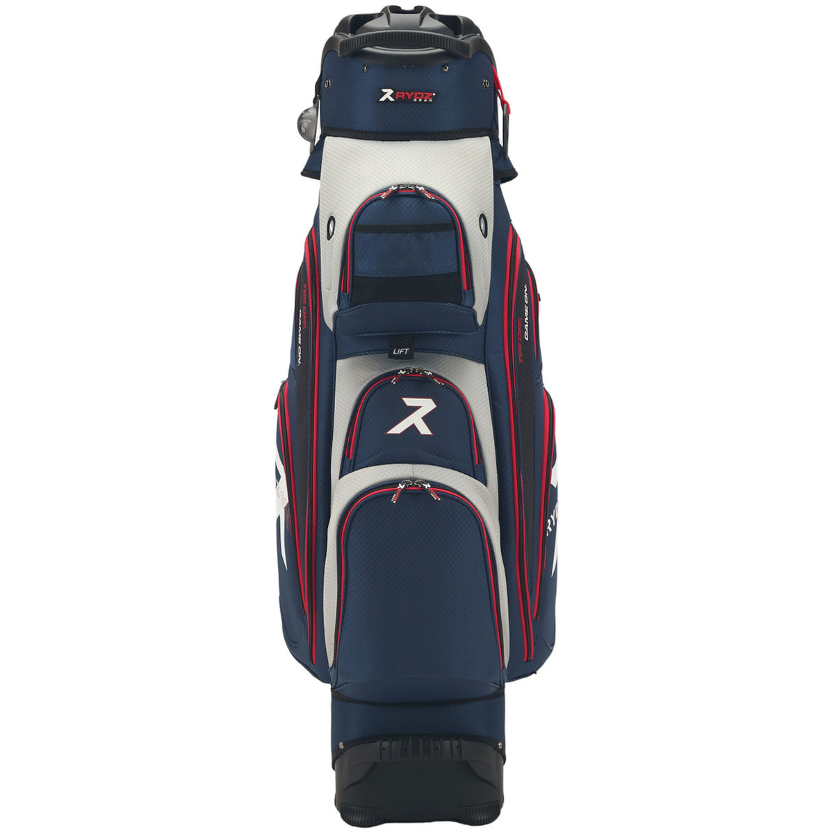Rydz Gear Speedy B. QO14 Cartbag, Navy / Silbergrau / Rot