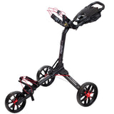 Bag Boy NITRON Auto - Open 3 - Rad Golftrolley, Schwarz / Rot - Golflaedchen.de