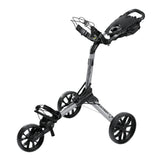 Bag Boy NITRON Auto - Open 3 - Rad Golftrolley, Silber / Schwarz - Golflaedchen.de