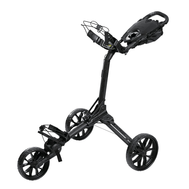 Bag Boy NITRON Auto - Open 3 - Rad Golftrolley, Schwarz - Golflaedchen.de