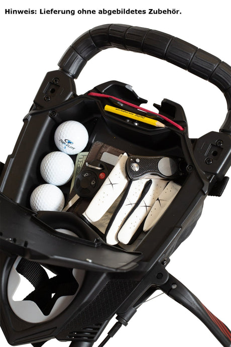 Bag Boy NITRON Auto - Open 3 - Rad Golftrolley, Grün / Schwarz - Golflaedchen.de