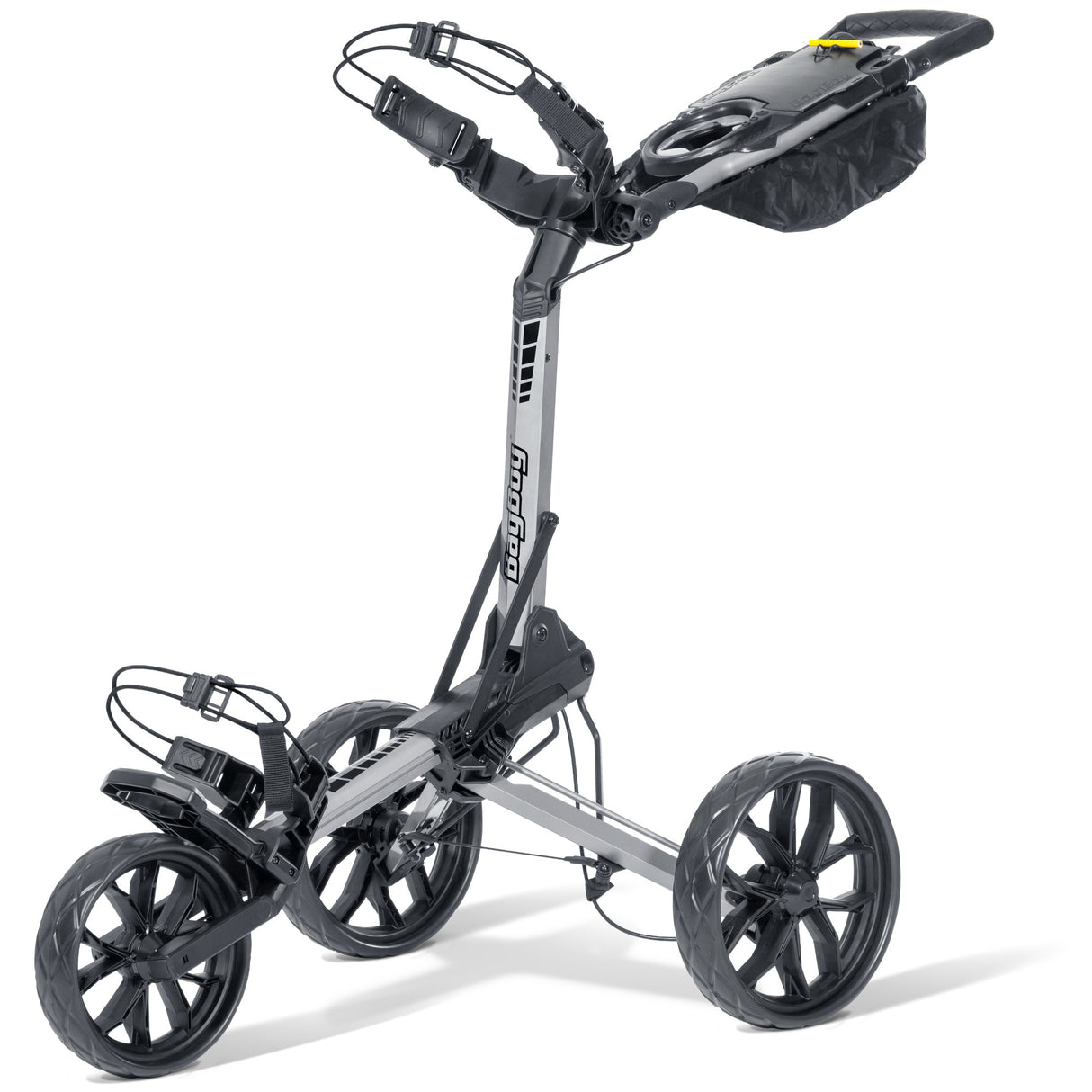 Bag Boy Slimfold 3 - Rad Golftrolley, Grau / Schwarz - Golflaedchen.de
