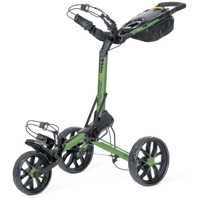 Bag Boy Slimfold 3 - Rad Golftrolley, Grün / Schwarz - Golflaedchen.de