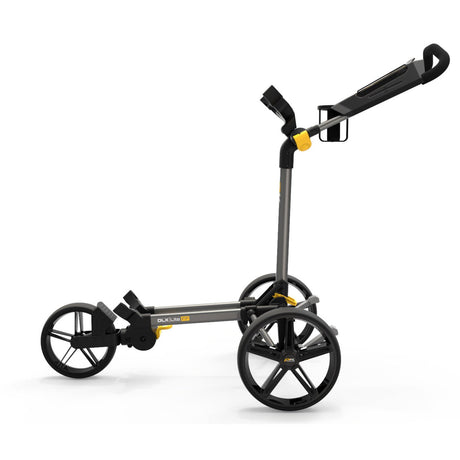 PowaKaddy DLX Lite FF 3 - Rad Golftrolley, Dunkelgrau - Golflaedchen.de
