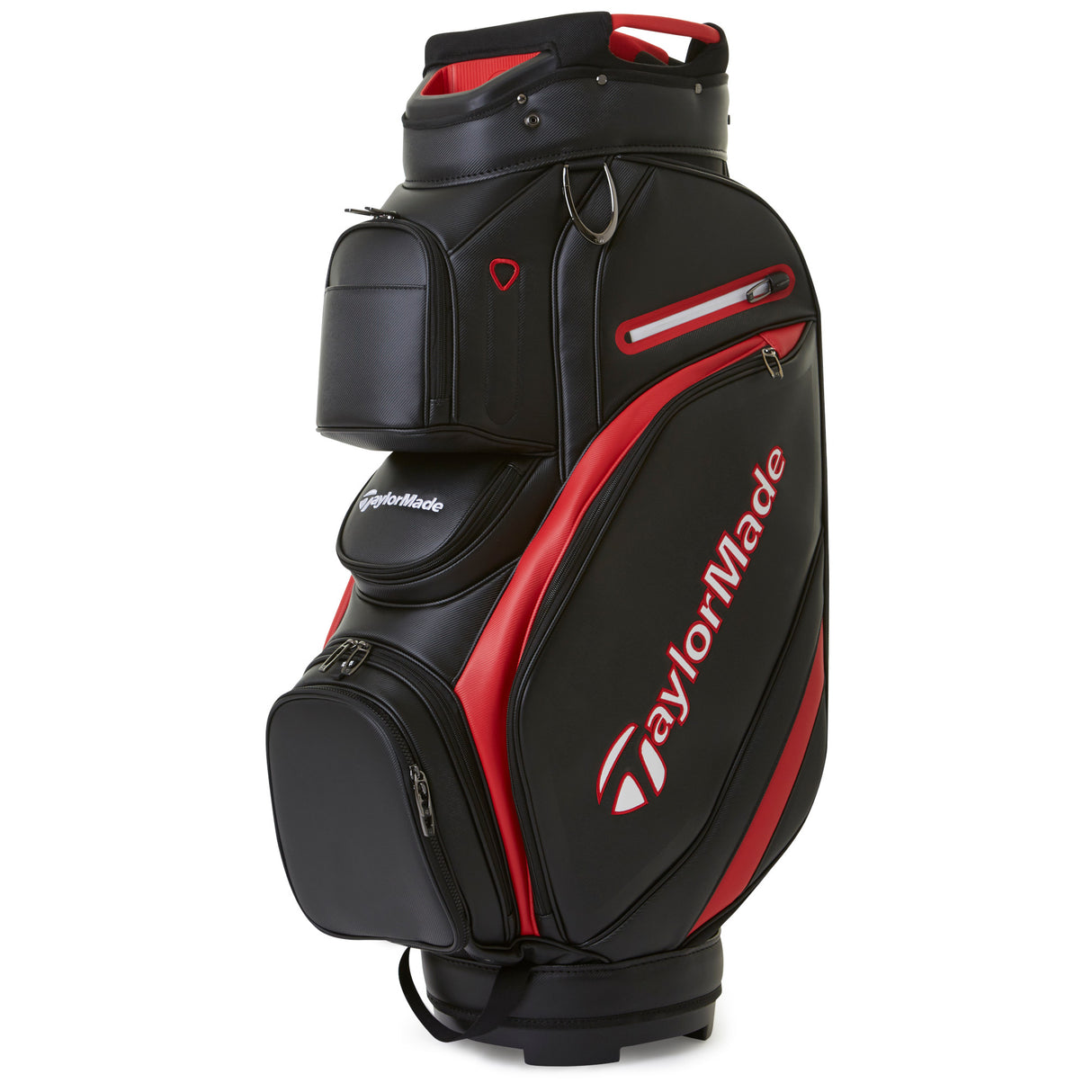 Taylor Made 2025 Deluxe Cartbag, Schwarz / Rot - Golflaedchen.de