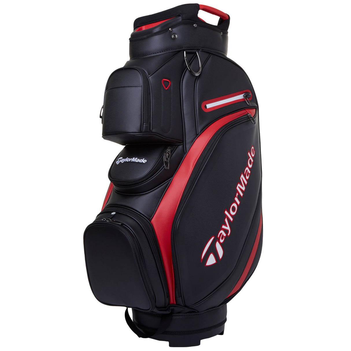 Taylor Made 2025 Deluxe Cartbag, Schwarz / Rot - Golflaedchen.de