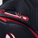 Taylor Made 2025 Deluxe Cartbag, Schwarz / Rot - Golflaedchen.de