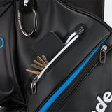 Taylor Made 2025 Deluxe Cartbag, Schwarz / Blau - Golflaedchen.de