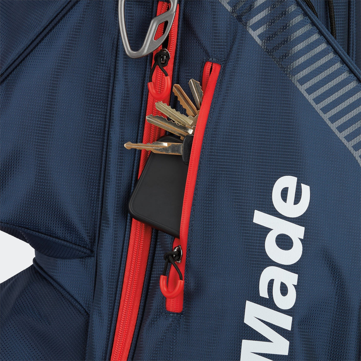 Taylor Made 2026 Pro Cartbag, Navy / Rot - Golflaedchen.de