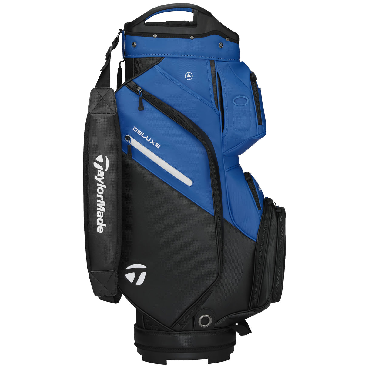 Taylor Made 2026 Deluxe Cartbag, Schwarz / Blau - Golflaedchen.de