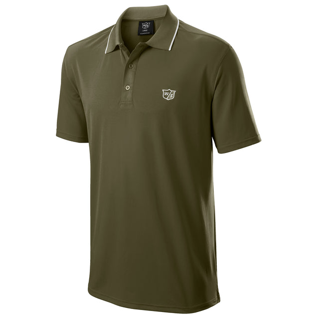 Wilson Staff Classic Herren Golf Polo, Olive - Golflaedchen.de