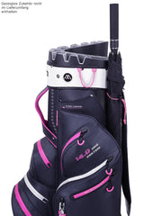Big Max Dri Lite Silencio 2 Damen Cartbag, Blau / Silber / Fuchsia - Golflaedchen.de