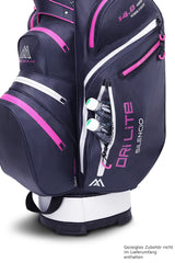 Big Max Dri Lite Silencio 2 Damen Cartbag, Blau / Silber / Fuchsia - Golflaedchen.de