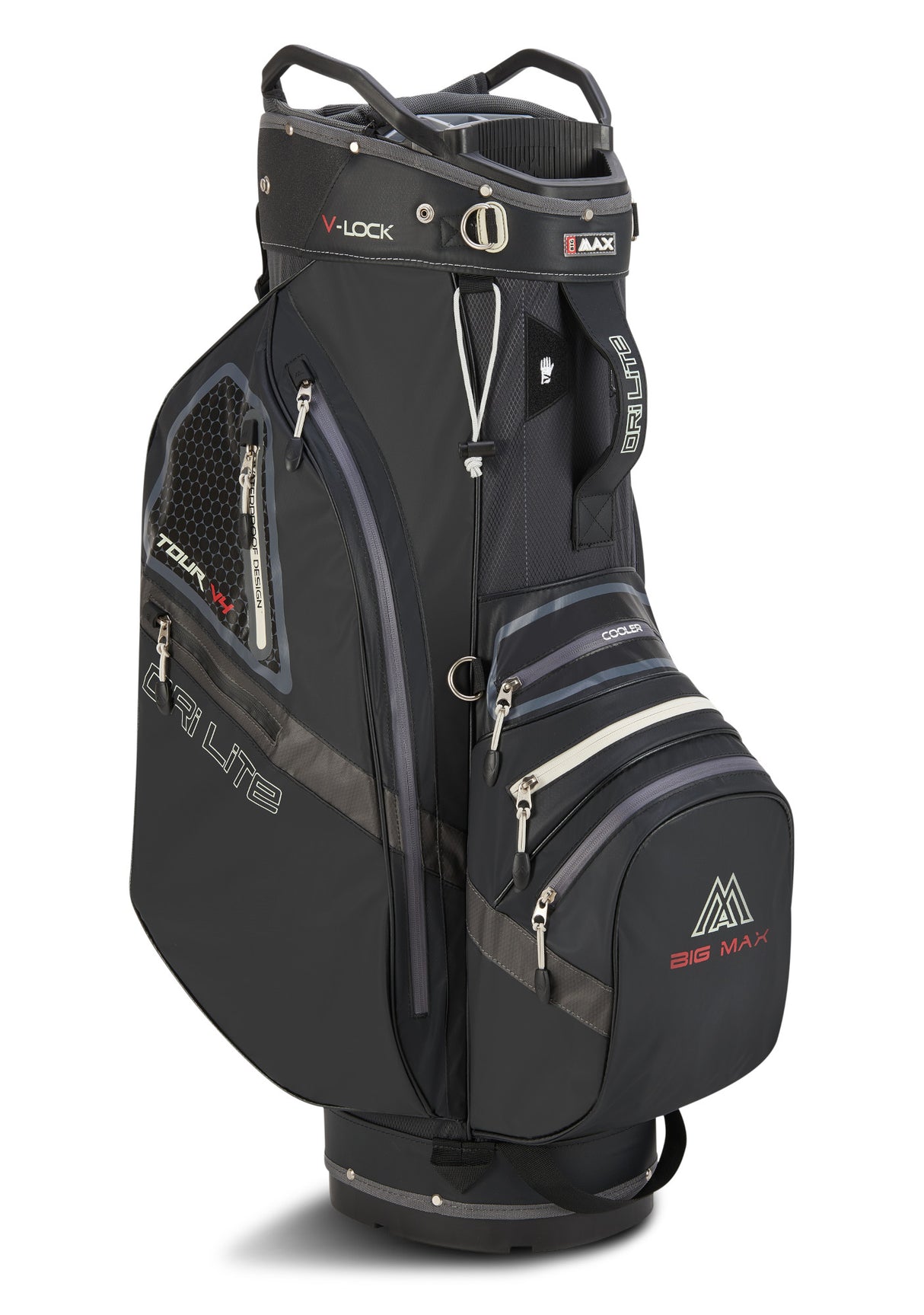 Big Max Dri Lite V - 4 Waterproof Cartbag, Schwarz - Golflaedchen.de